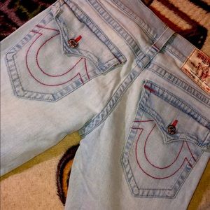 True religion. Slim straight jeans 30x31